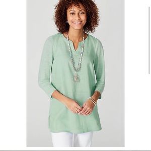 J. Jill - Split Neck Linen Tunic